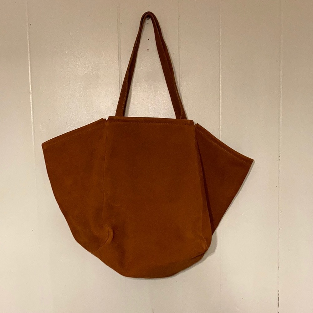 Madewell suede leather tote